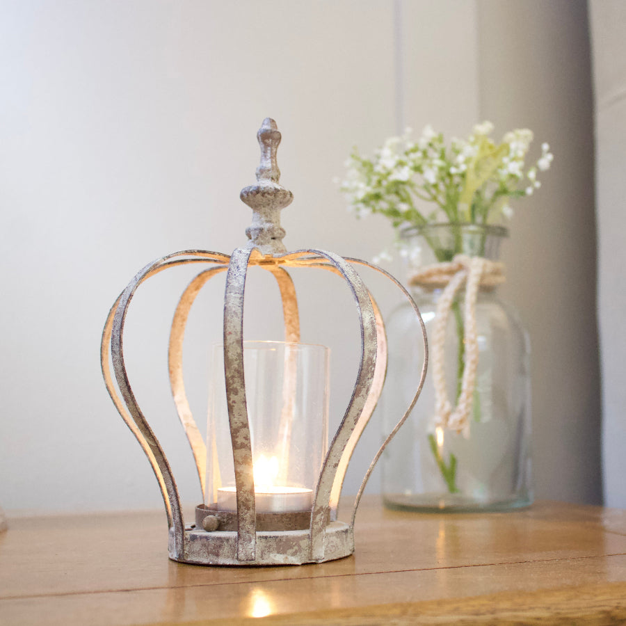 Decorative Crown Tea Light Holder 