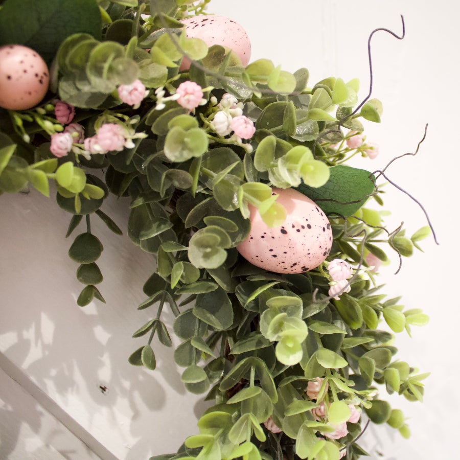 Handmade Blush Meadow Easter Wreath