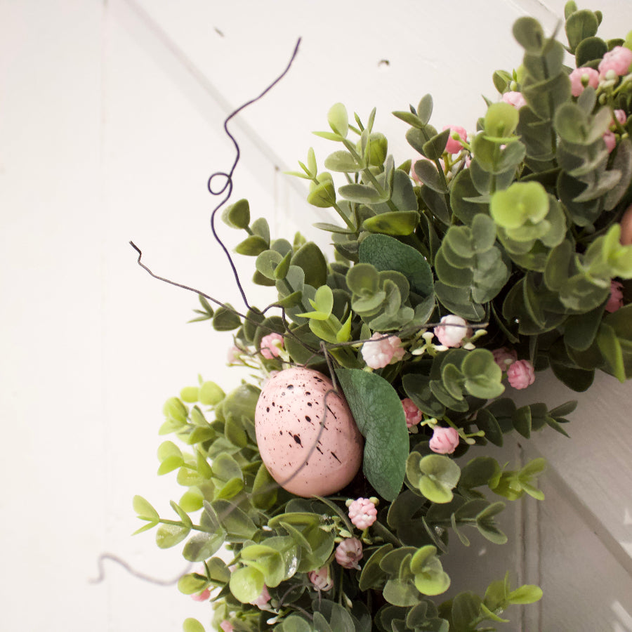 Handmade Blush Meadow Easter Wreath