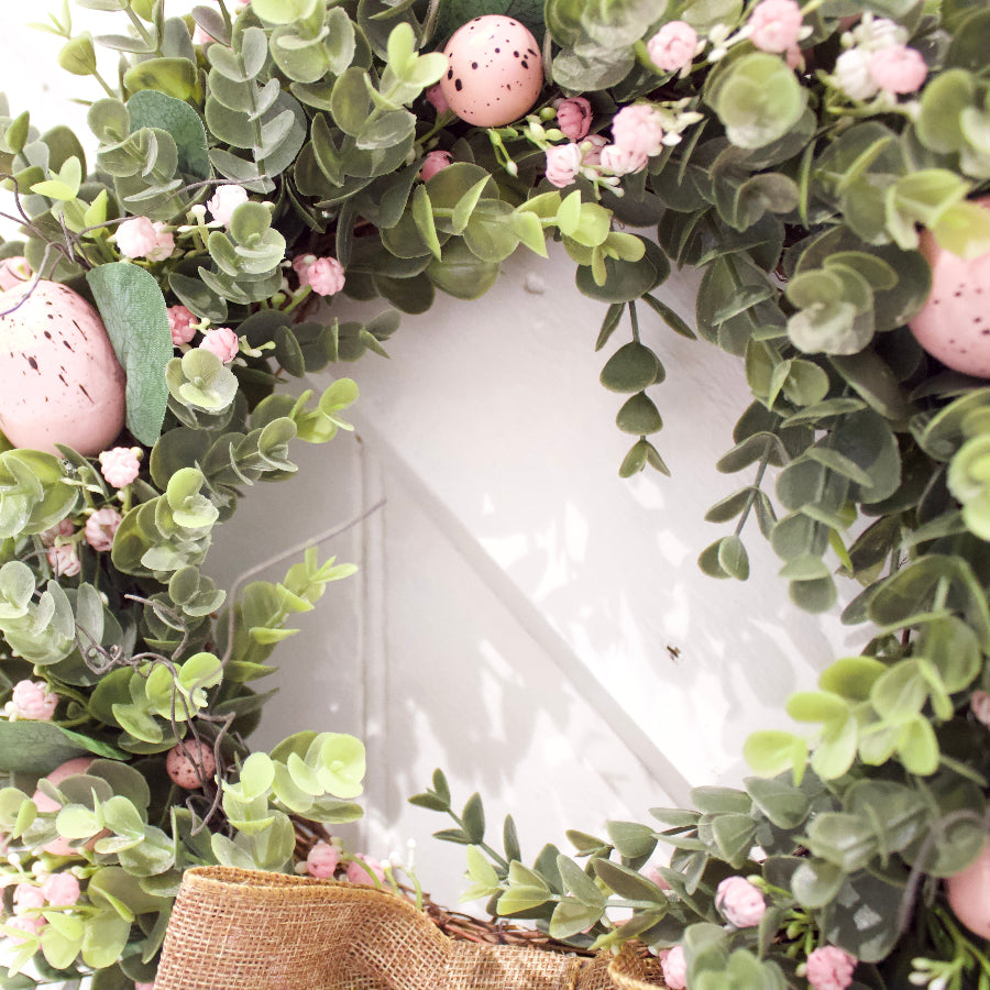 Handmade Blush Meadow Easter Wreath