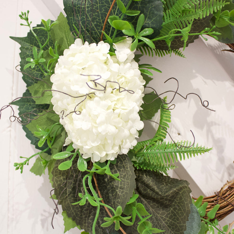 Handmade Contemporary Faux Viburnum Grapevine Wreath