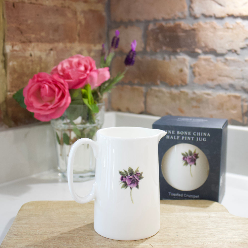 Hellebore Fine Bone China Half Pint Jug in Gift Box